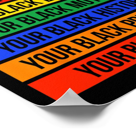 Never Apologize For Your Blackness - Black History Poster (Ecke)