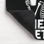 Never Better Skeleton Mom Drinking Coffee Hallowee Mousepad (Ecke)