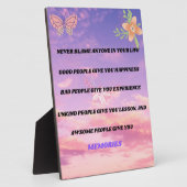 Never blame anyone fotoplatte (Seite)