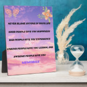 Never blame anyone fotoplatte (Seite)