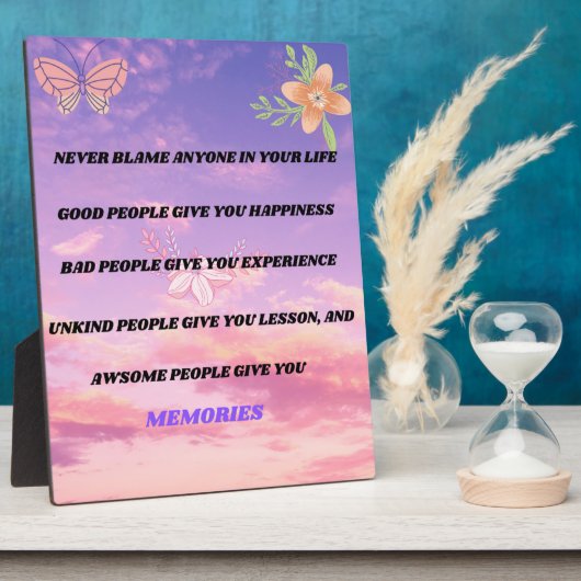 Never blame anyone fotoplatte (Seite)