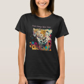 Never Change Your Dots Leopard Animal Polka Splatt T-Shirt (Vorderseite)