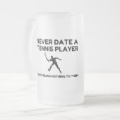 Never Date Mattglas Bierglas (Vorderseite Links)