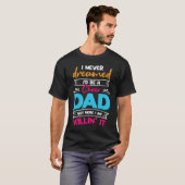 Never Dreamed I'd Be A Cheer Dad Biggest Fan Cheer T-Shirt (Vorne ganz)