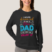 Never Dreamed I'd Be A Cheer Dad Biggest Fan Cheer T-Shirt (Vorderseite)