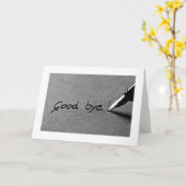 NEVER EASY SAYING **GOOD BYE*** ESPECIALLY TO YOU KARTE (Gelbe Blume)