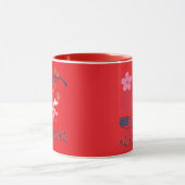 Never ending friendship bright red tasse (Zentrum)