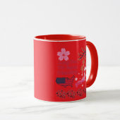 Never ending friendship bright red tasse (VorderseiteRechts)