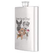 Never Enough Dogs Flachmann (Links)