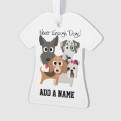 Never Enough Dogs Ornament (Vorderseite)