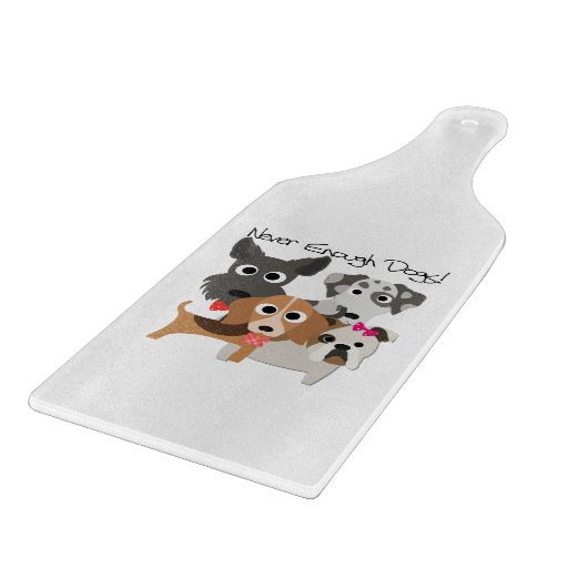 Never Enough Dogs Schneidebrett (Ecke)