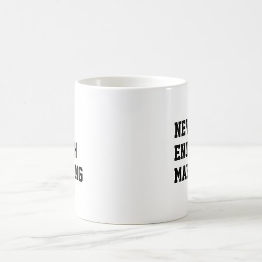 Never Enough Mahjong Lover Funny Kaffeetasse (Mittel)