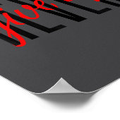 Never Ever Give Up, Insrational Motivational Quote Poster (Ecke)