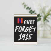Never Forget 1915 Postcard Postkarte (Stehend Vorderseite)