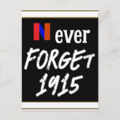 Never Forget 1915 Postcard Postkarte (Vorderseite)