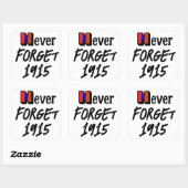 Never Forget 1915 Sticker (Blatt)