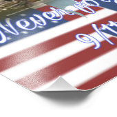 Never Forget 9/11 Fotodruck (Ecke)