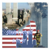 Never Forget 9/11 Fotodruck (Vorne)