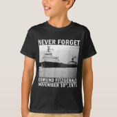 Never Forget – Edmund Fitzgerald Memorial Tee Nov. (Vorderseite)