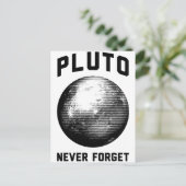 Never Forget Pluto Postkarte (Stehend Vorderseite)
