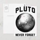 Never Forget Pluto Postkarte (Vorne/Hinten)