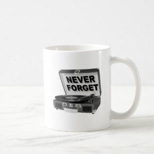 Never Forget Records Lustiger Becher Kaffeetasse