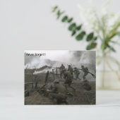 Never Forget Rememberance Day Postcard Postkarte (Stehend Vorderseite)