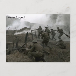 Never Forget Rememberance Day Postcard Postkarte