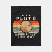 Never Forget Shirt. Retro Style Funny Space, Scien Fleecedecke (Vorderseite)