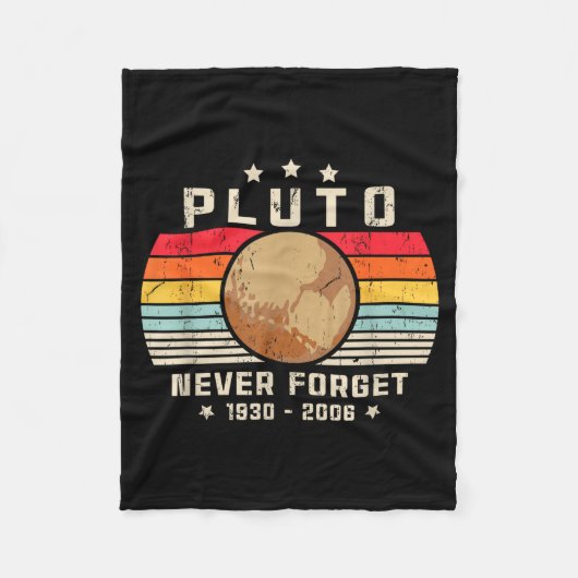 Never Forget Shirt. Retro Style Funny Space, Scien Fleecedecke (Vorderseite)