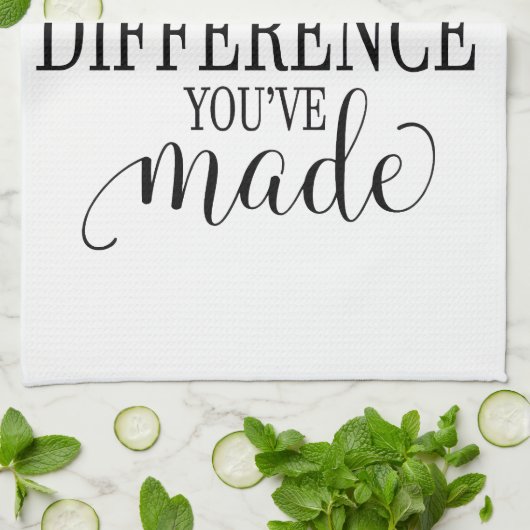 Never Forget the Difference You’ve Made Geschirrtuch (Gefaltet)