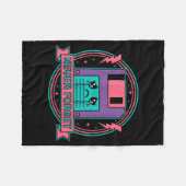 Never Forget Vintage Computer Tech  Fleecedecke (Vorderseite (Horizontal))