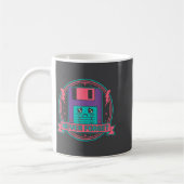 Never Forget Vintage Computer Tech Kaffeetasse (Links)
