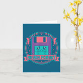 Never Forget Vintage Computer Tech Karte (Gelbe Blume)