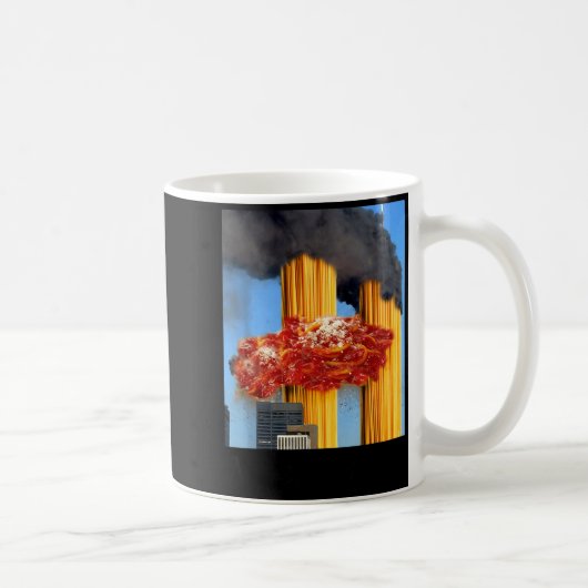 Never Forgetti Funny Spaghetti Meme  Kaffeetasse (Rechts)