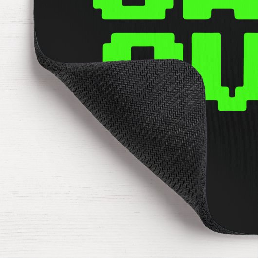 'Never GAME OVER' Retro-80er-Computerfreaks Mousepad (Ecke)