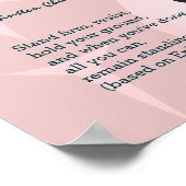 NEVER GIVE IN Churchill | STAND FIRM Ephesians 6 Poster (Ecke)