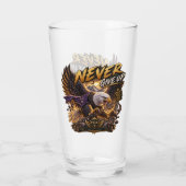 Never Give Up Eagle – Powerful Glas (Rückseite)