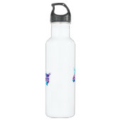 NEVER GIVE UP  EDELSTAHLFLASCHE (Rückseite)