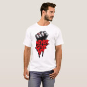 "NEVER GIVE UP" Gym T-Shirts for Men Online (Vorne ganz)