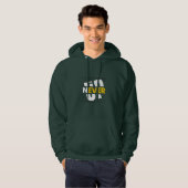 NEVER GIVE UP Hoodie (Vorne ganz)