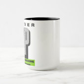 never give up keep pushing forward tea mug tasse (Zentrum)