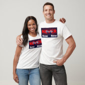 Never Give Up - Modern Layered Typography & Motiva T-Shirt (Unisex)