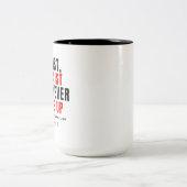 Never Give Up Two-Tone Mug Zweifarbige Tasse (Mittel)