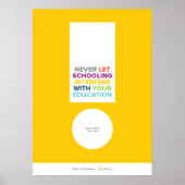 Never Let Schooling Poster (Vorne)