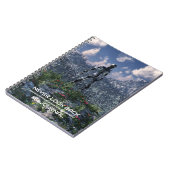 Never Look Back. Futuristic landscape with robots Notizblock (Linke Seite)