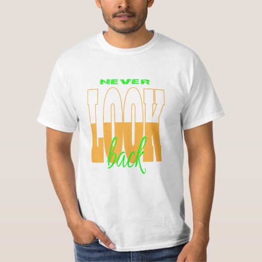 NEVER LOOK BACK Men's Value T-Shirt (Vorderseite)
