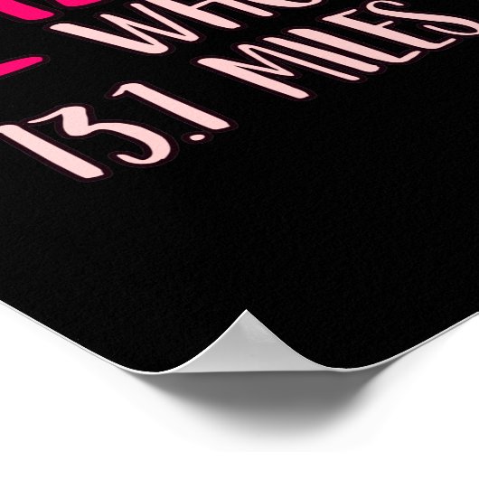 Never Mess With Mama Half Marathon Runner Running Poster (Ecke)