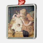 "Never Mind" (von Frederick Morgan) Ornament Aus Metall (Links)