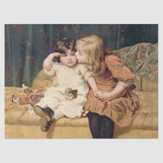 "Never Mind" (von Frederick Morgan) Seidenpapier (Vorderseite)